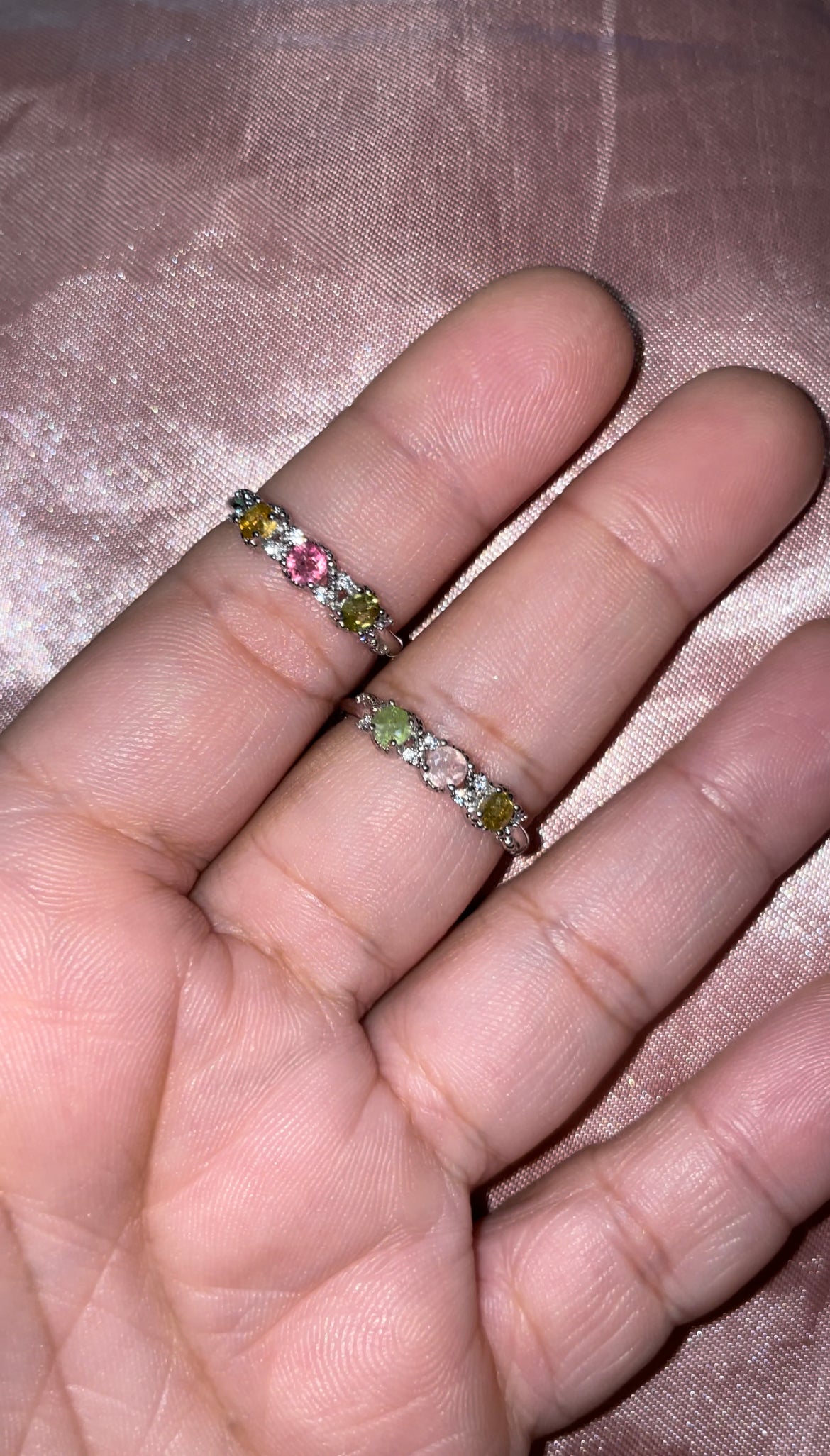 Tourmaline rings
