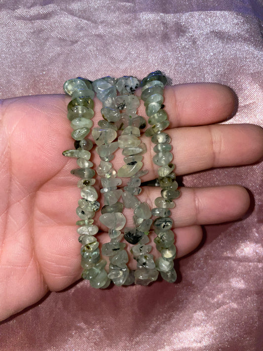 Prehnite bracelets