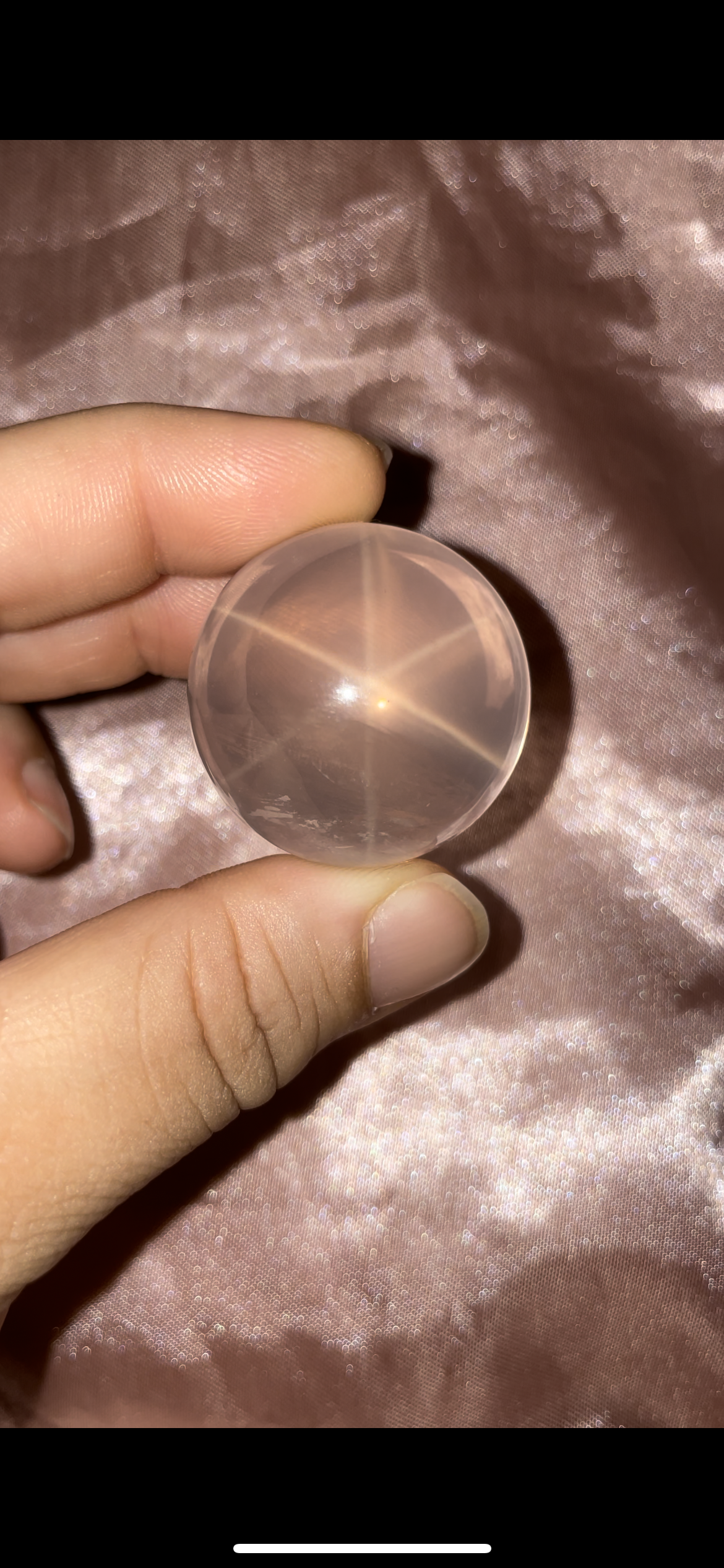 HQ Mozambique Rose Quartz, double stars