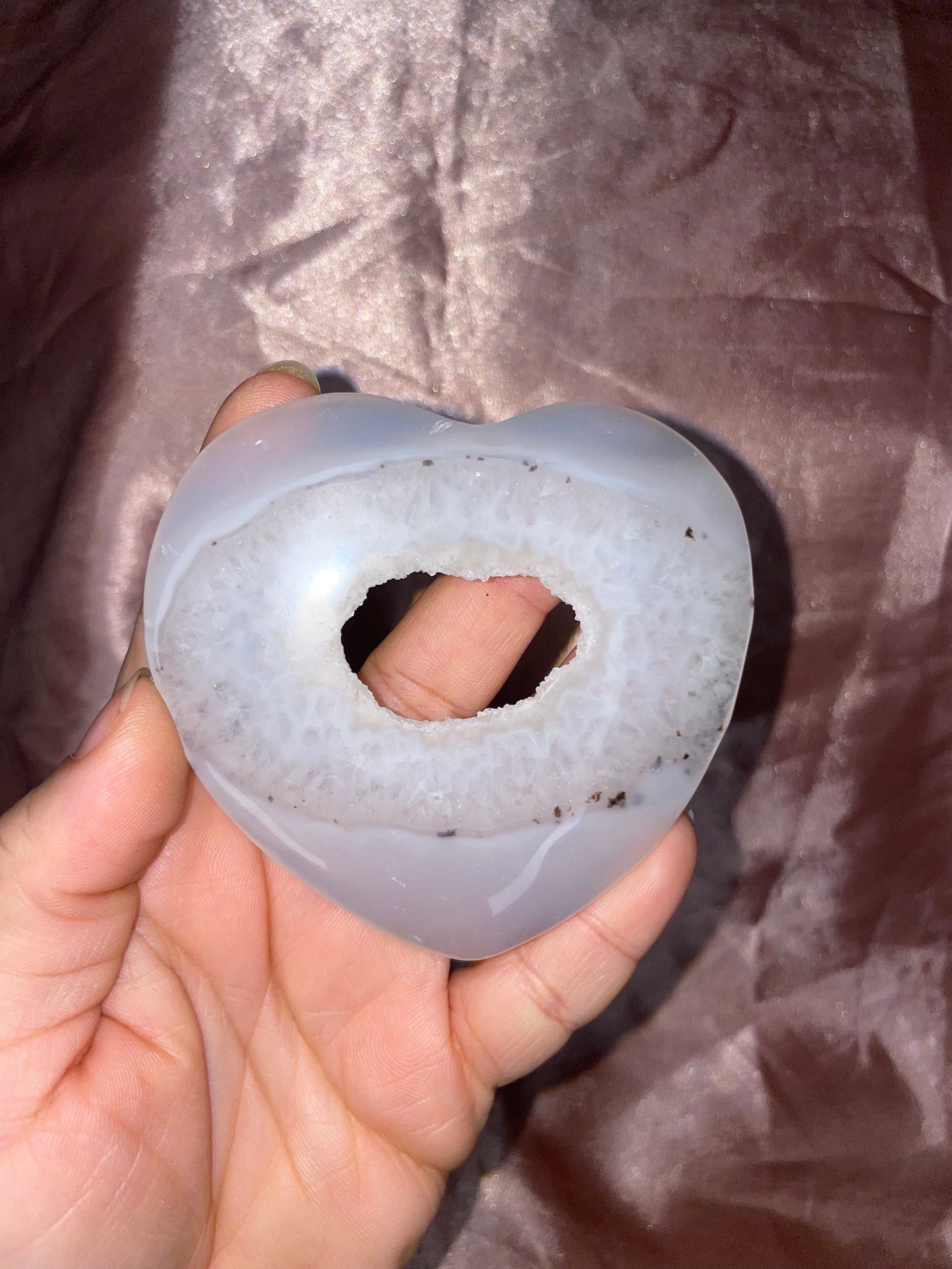 Druzy Agate Heart