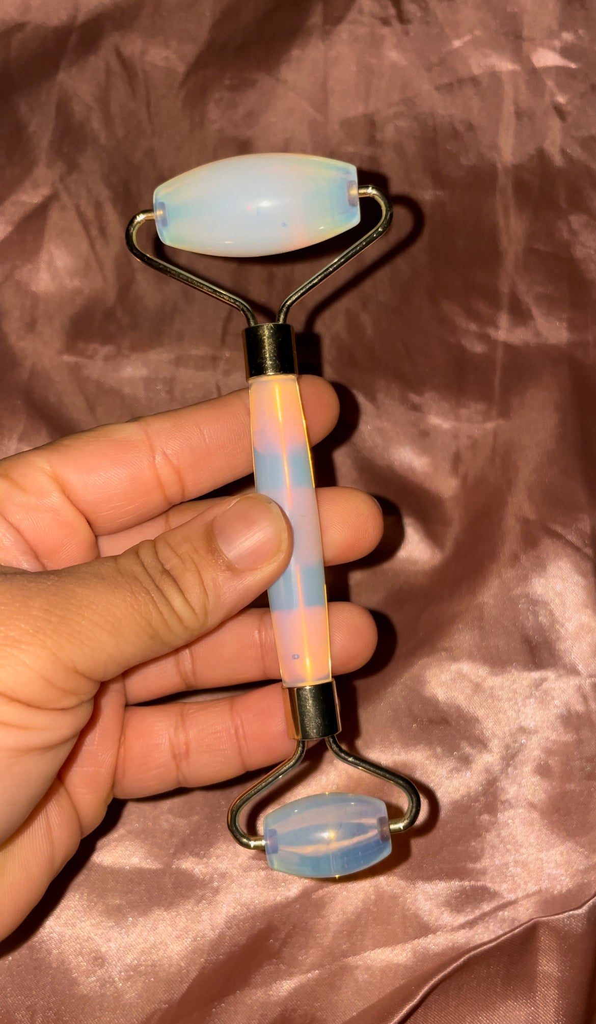 Crystal face rollers/massagers