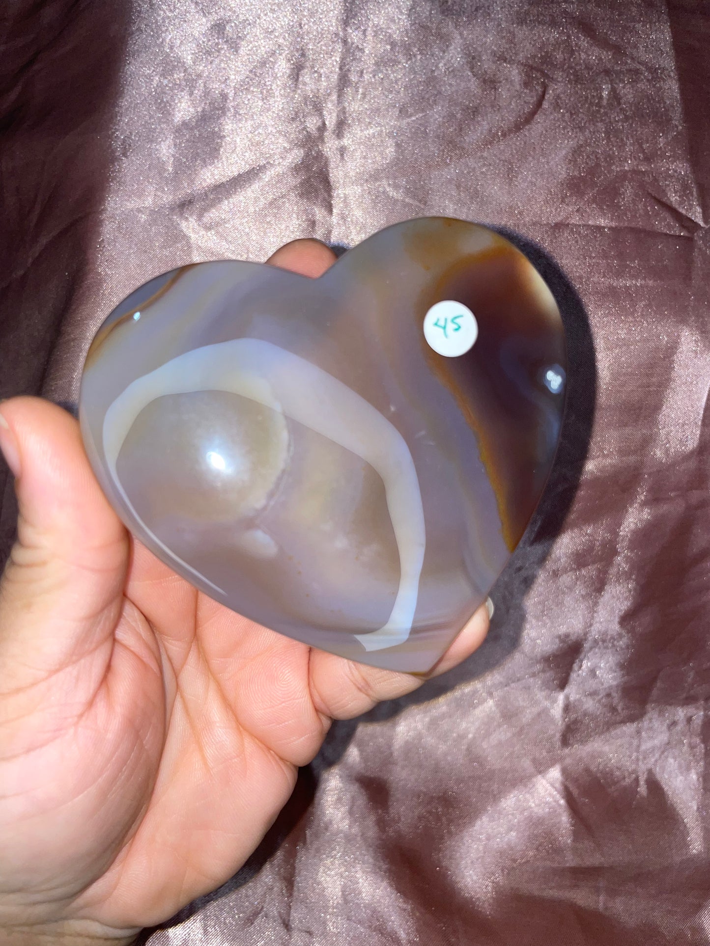 Druzy Agate Heart
