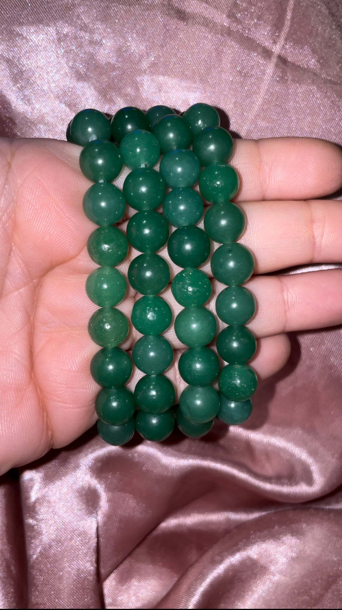 Green adventurine bracelets