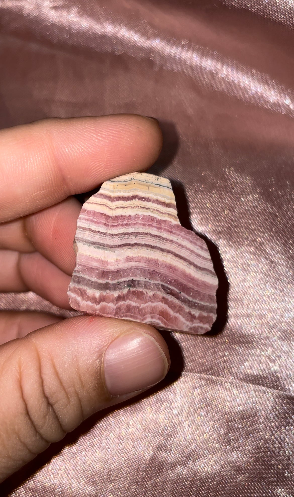 Rhodochrosite slabs