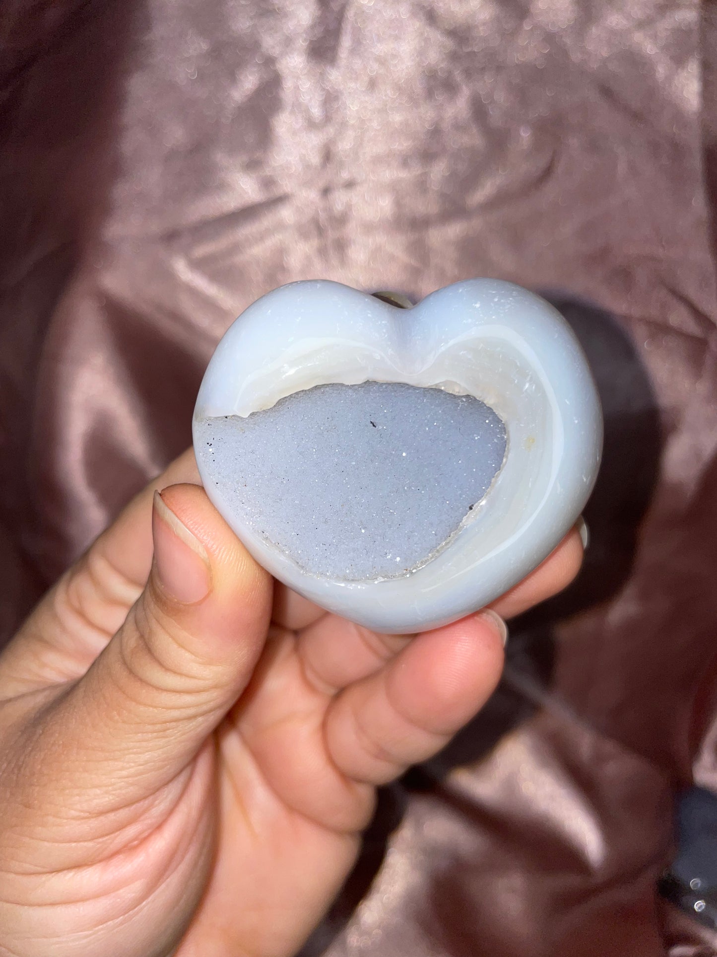 Druzy Agate Hearts