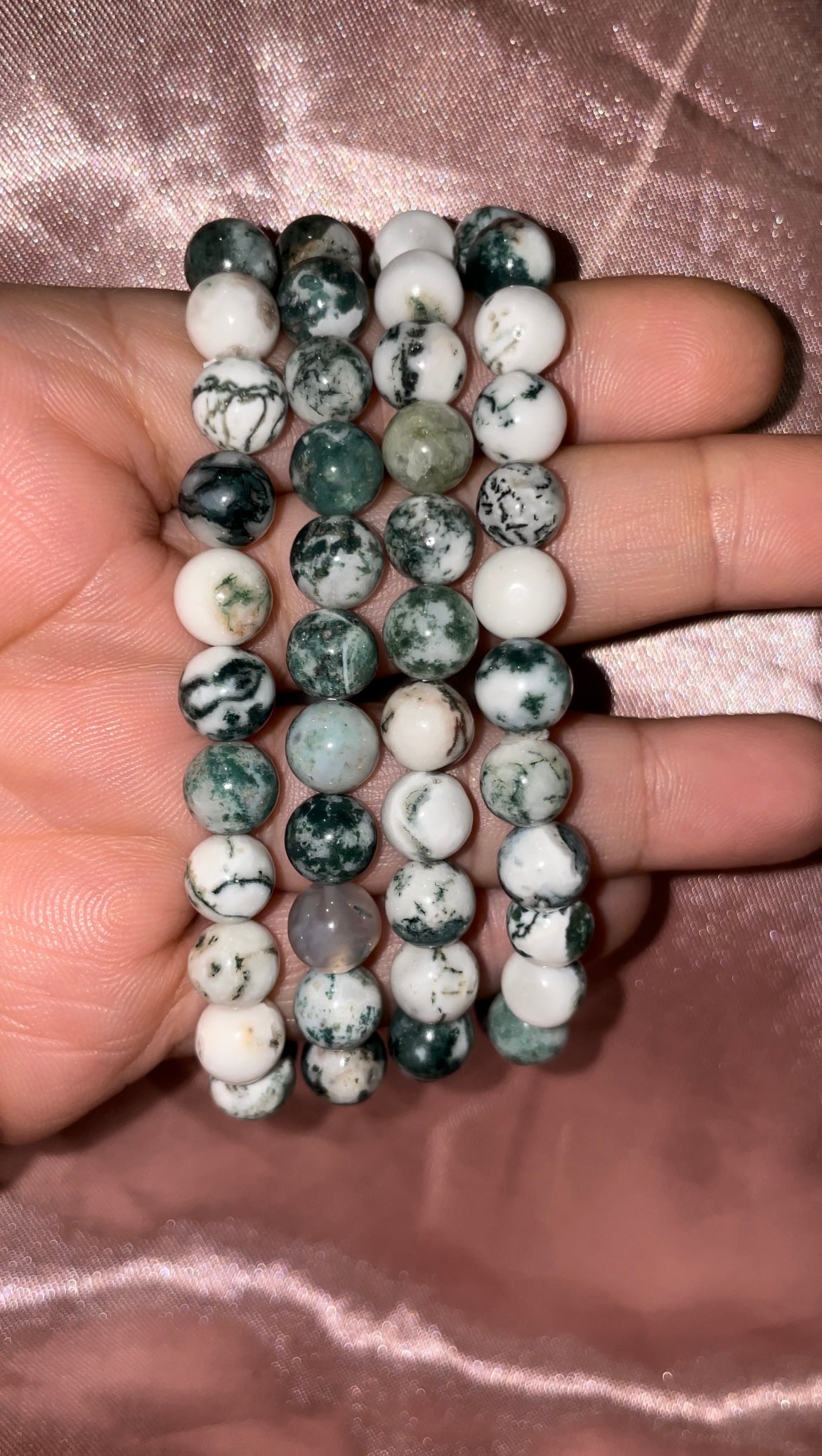 Tree agate bracelets