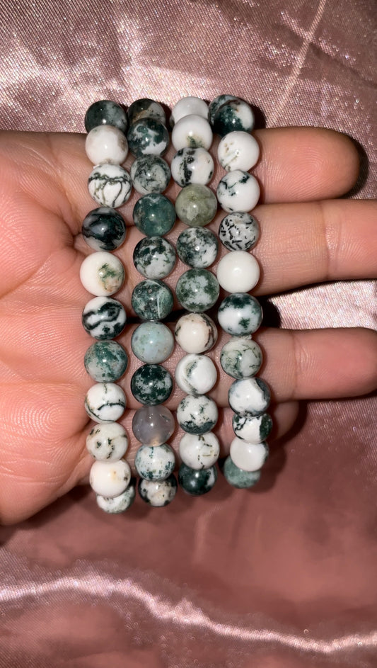 Tree agate bracelets