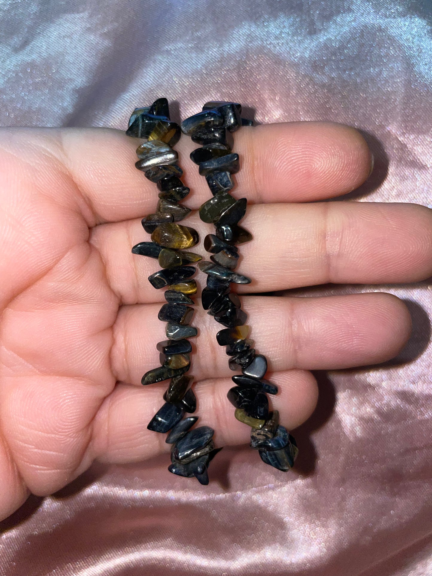 Blue tiger’s eye bracelets