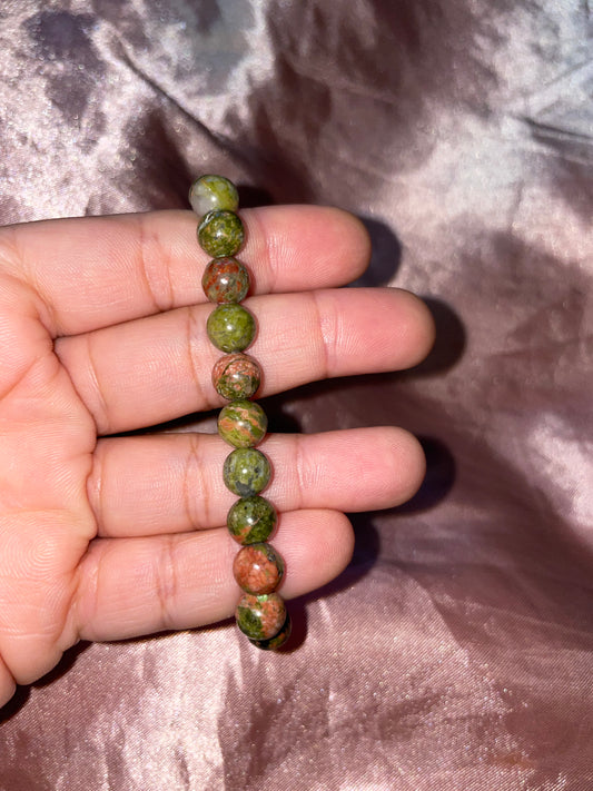 Unakite bracelet