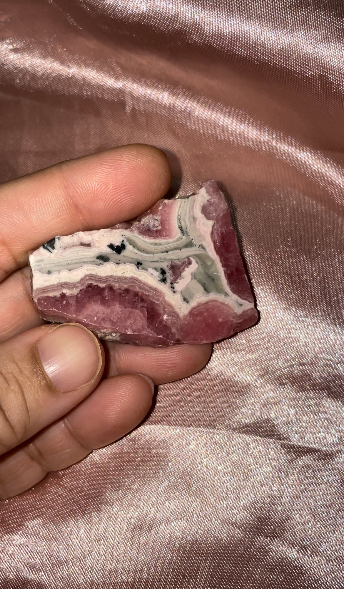 Rhodochrosite slabs