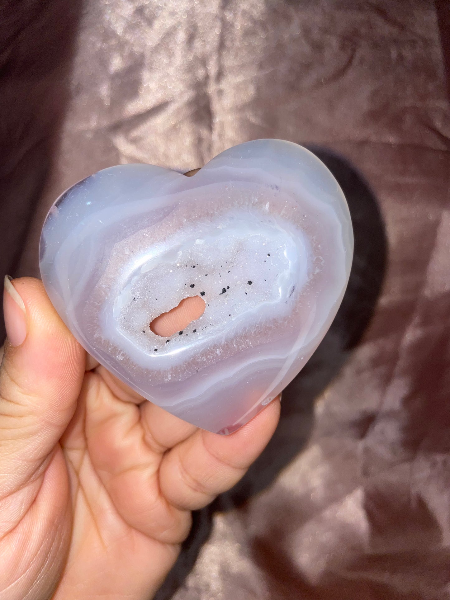 Medium Druzy Agate Hearts