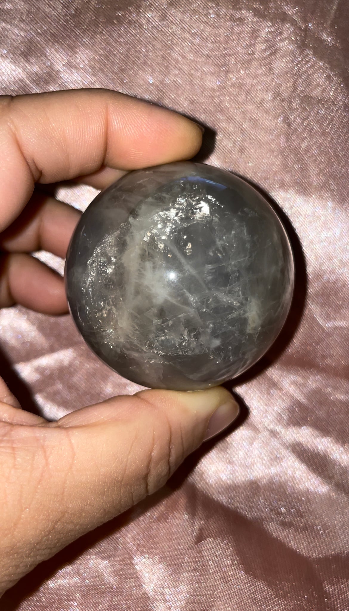 Blue rose Quartz spheres
