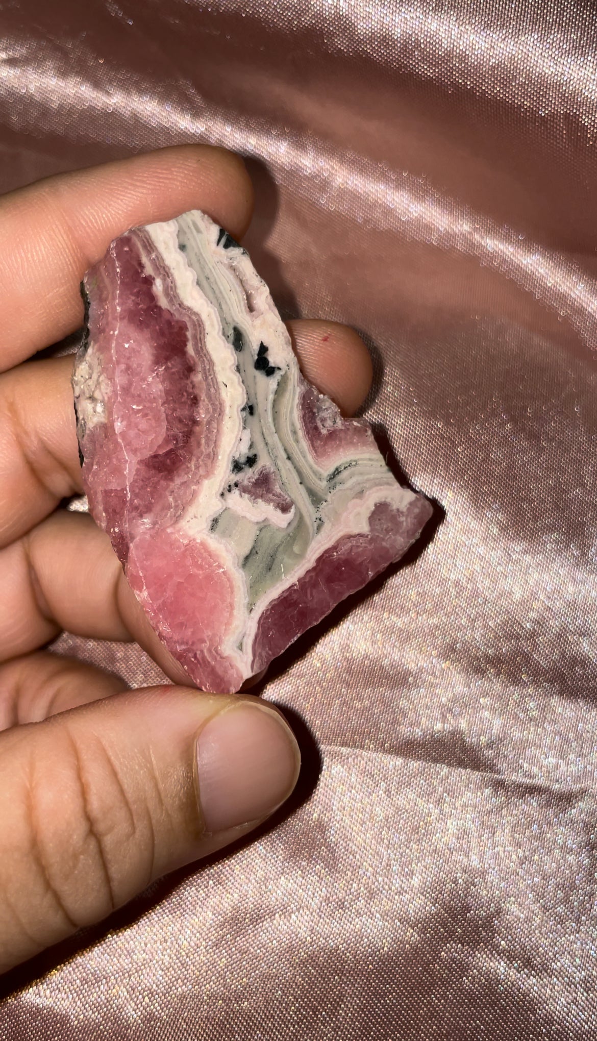 Rhodochrosite slabs
