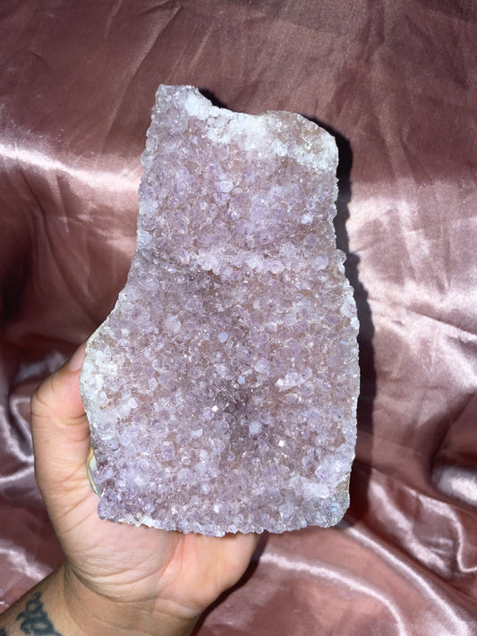 Lavender/Pink Amethyst cut base