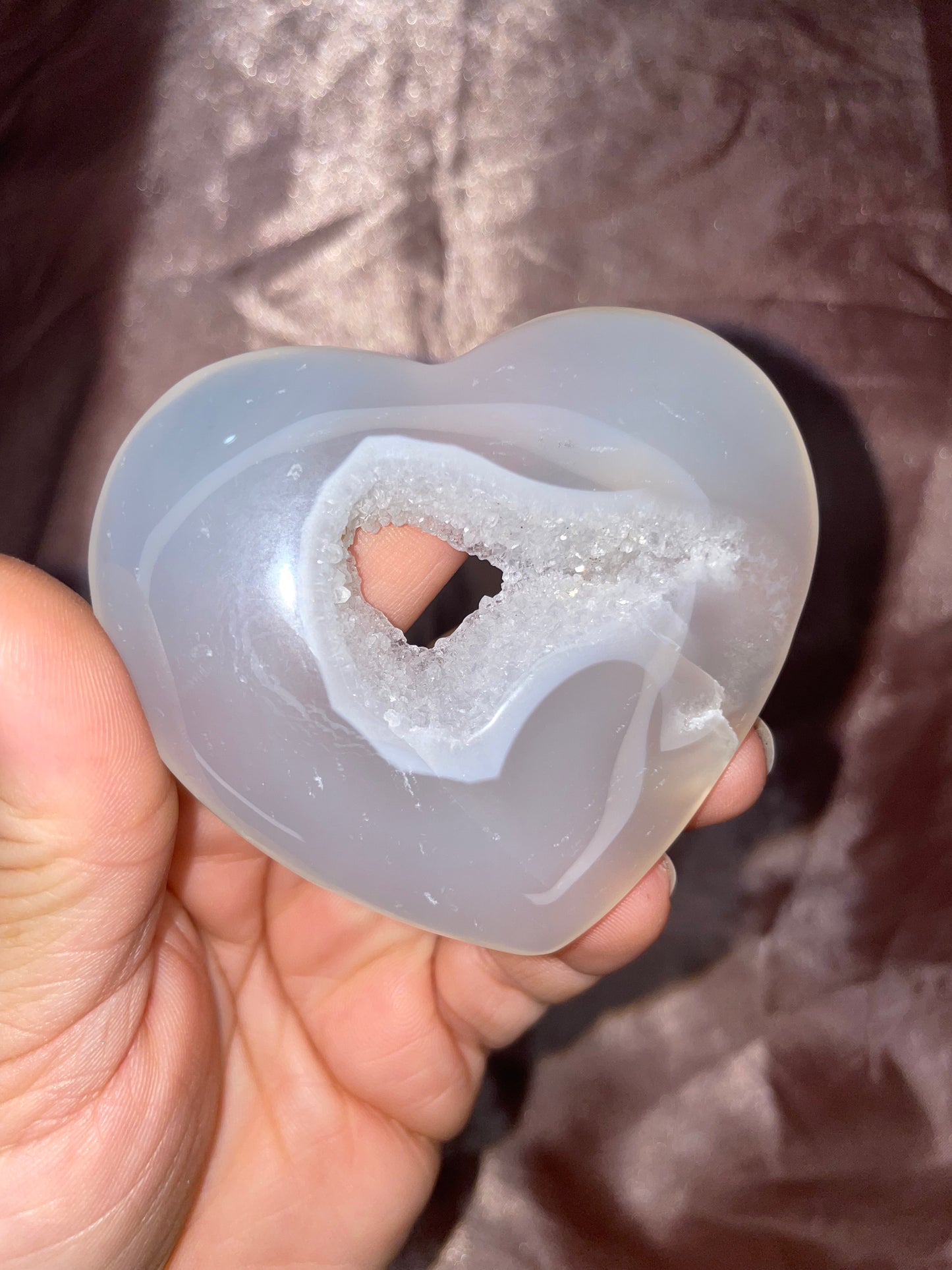 Medium Druzy Agate Hearts