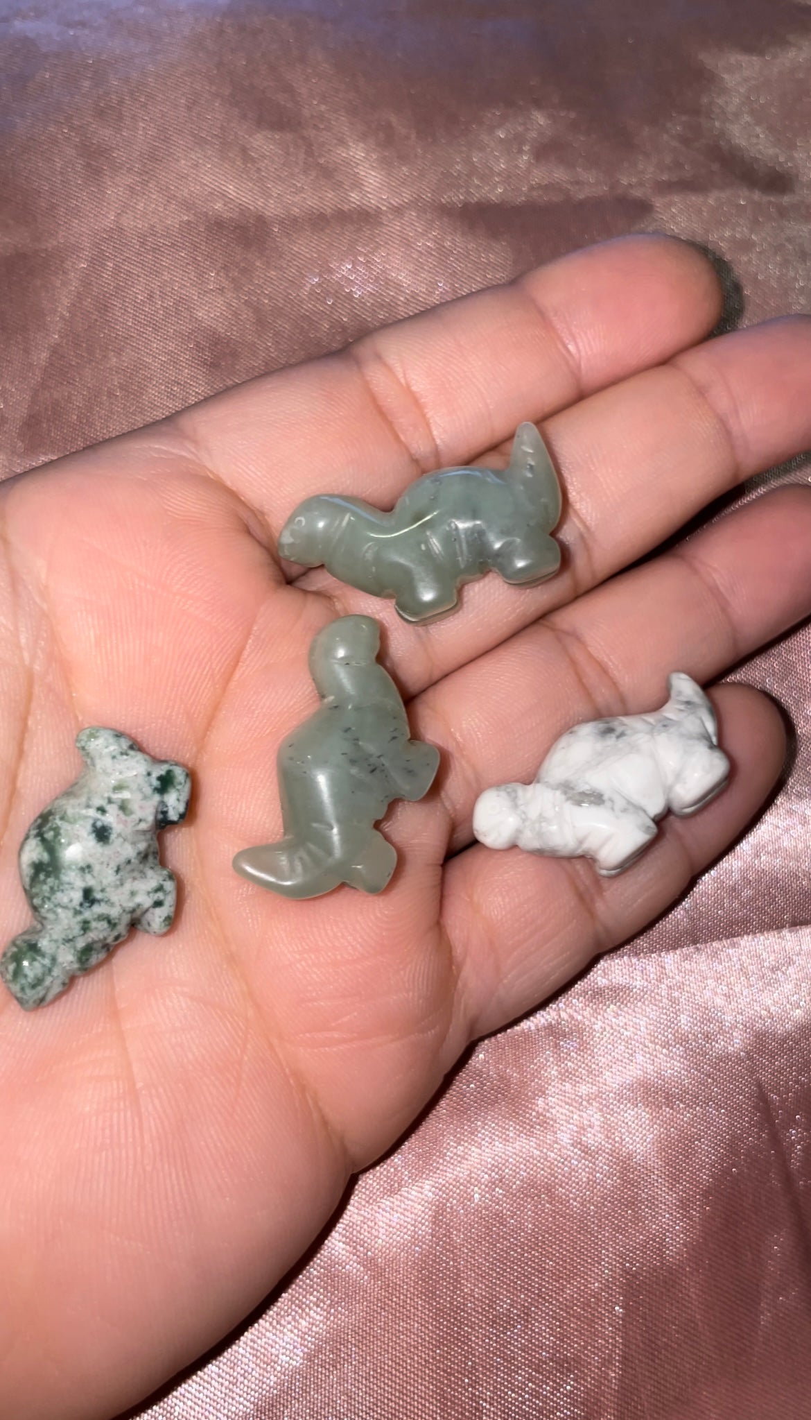 Mini dino carvings