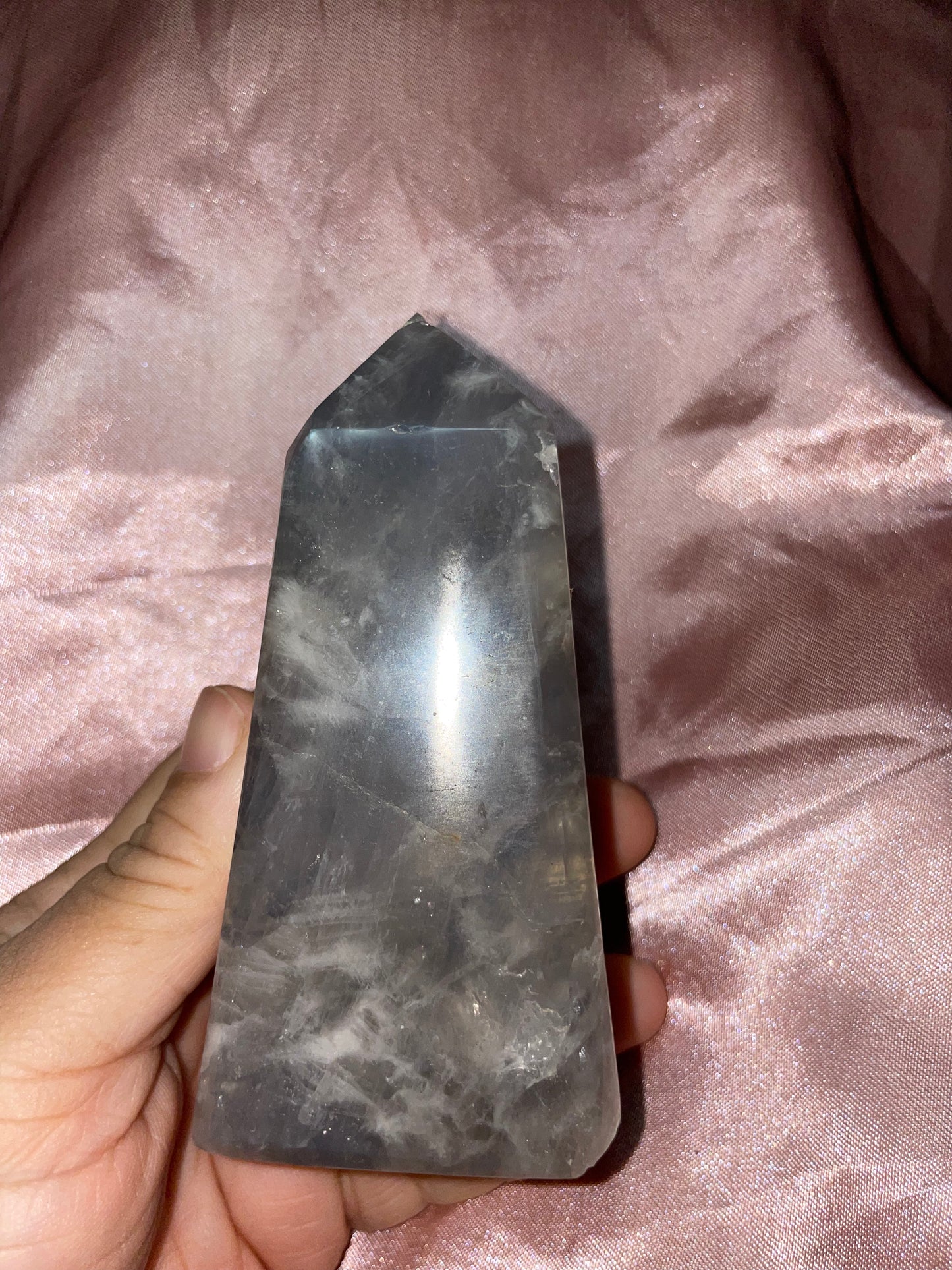 Blue rose Quartz tower