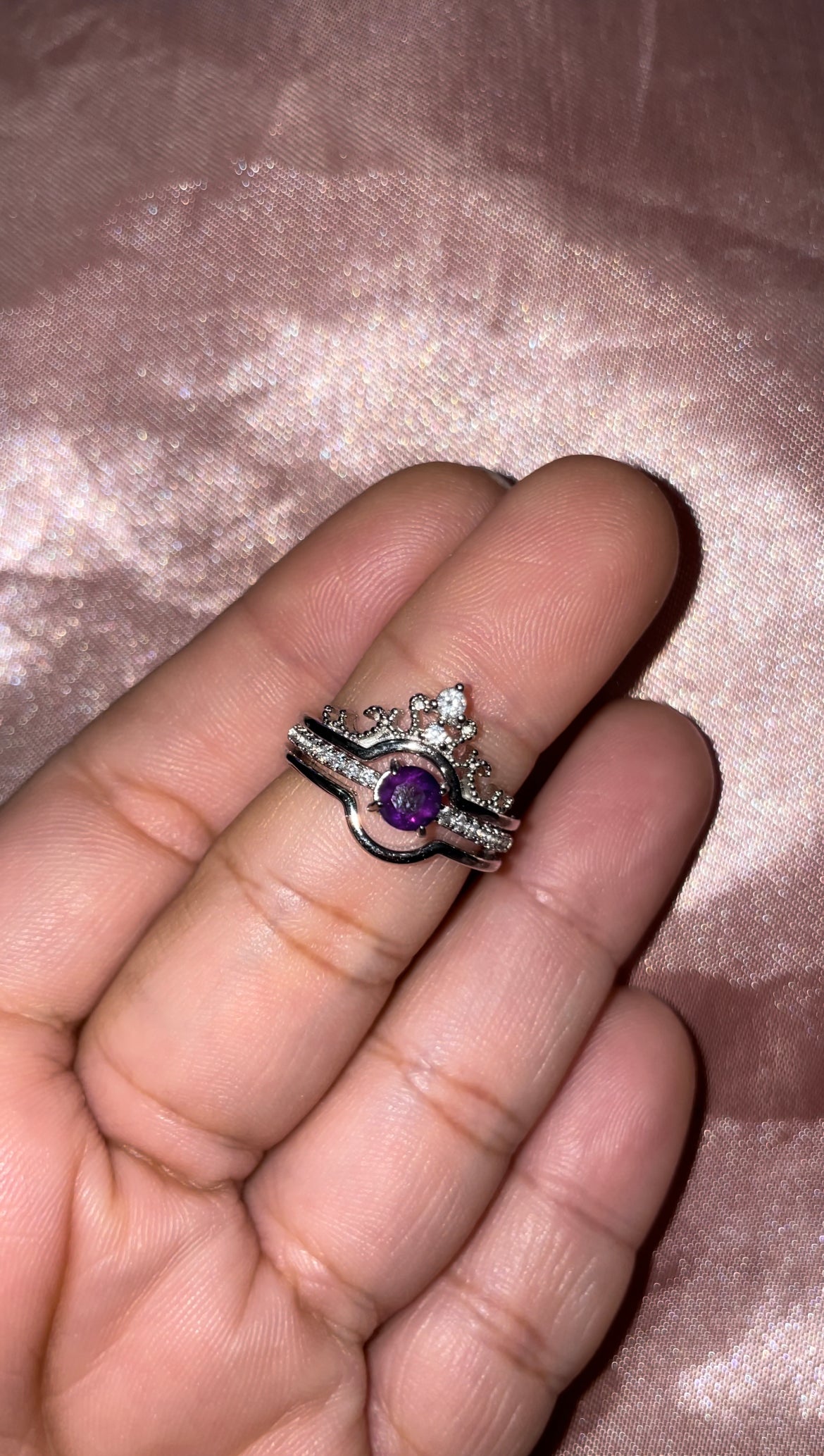 Amethyst rings