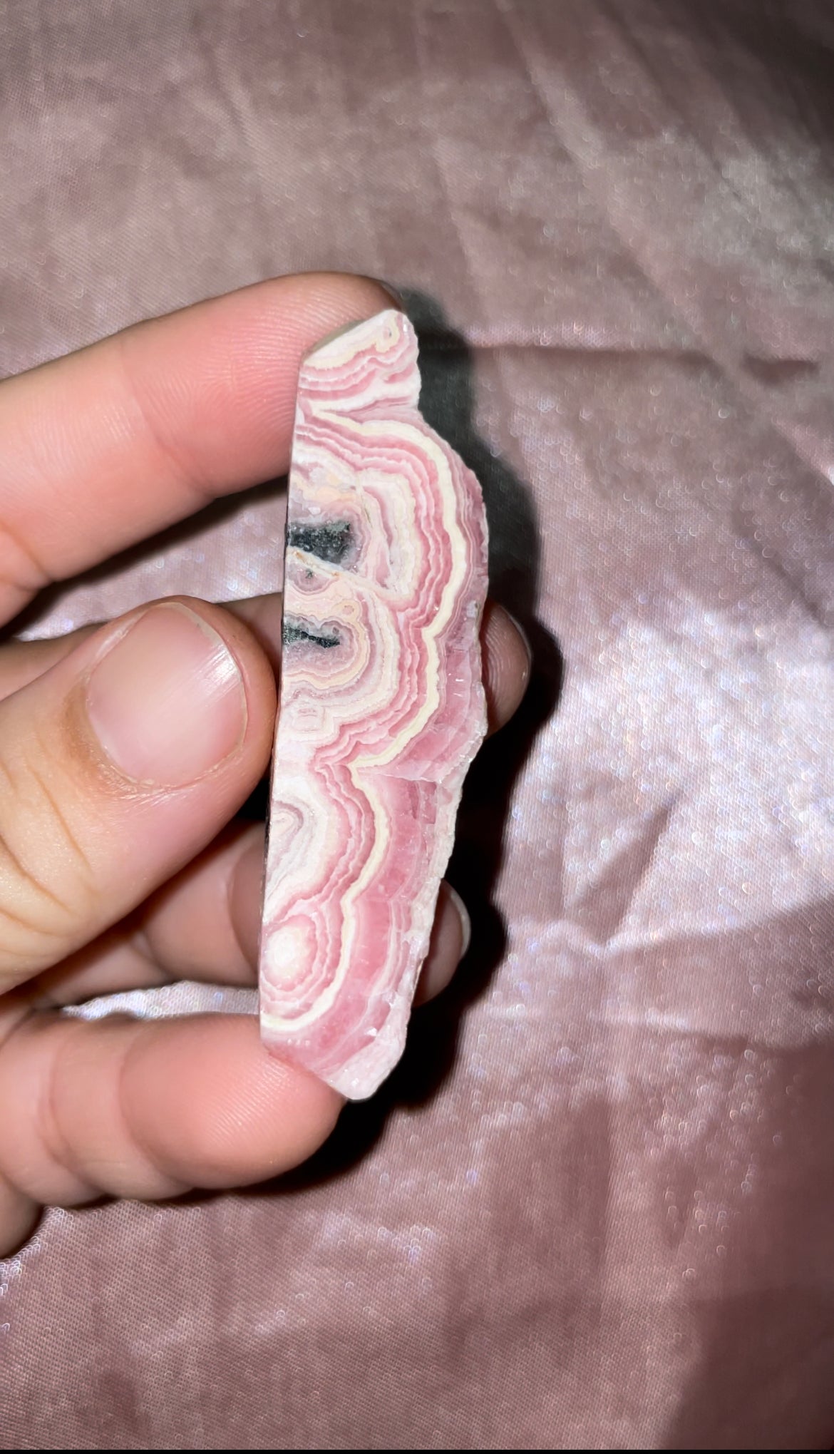 Rhodochrosite slabs