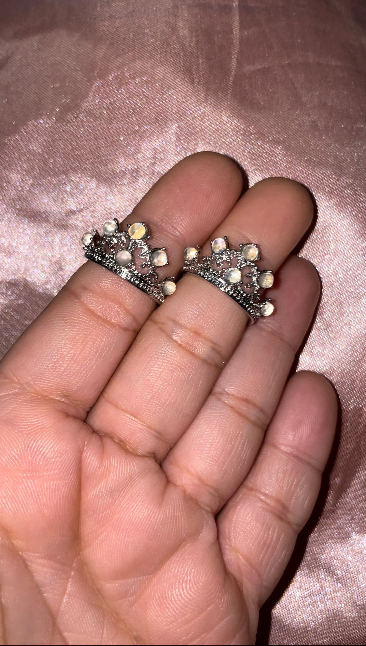 Super flashy Labradorite rings