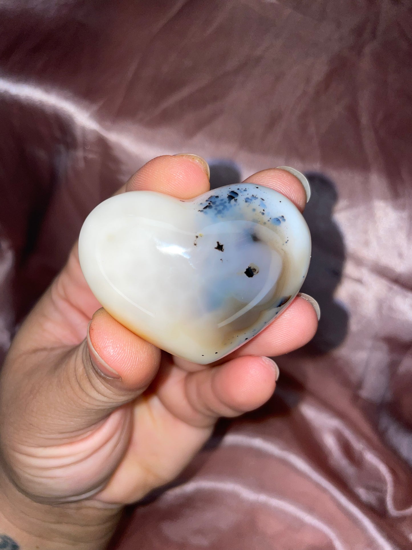 Dendritic Agate heart